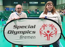 Beschäftigte der Werkstatt Bremen/Martinshof nahmen mit Begeisterung am inklusiven Tischtennis-Trainingsturnier teil.