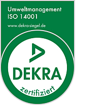 DEKRA-Siegel zum Zertifikat Umweltmanagement