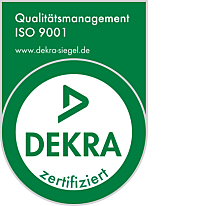 DEKRA-Siegel zum Zertifikat Qualitätsmanagement